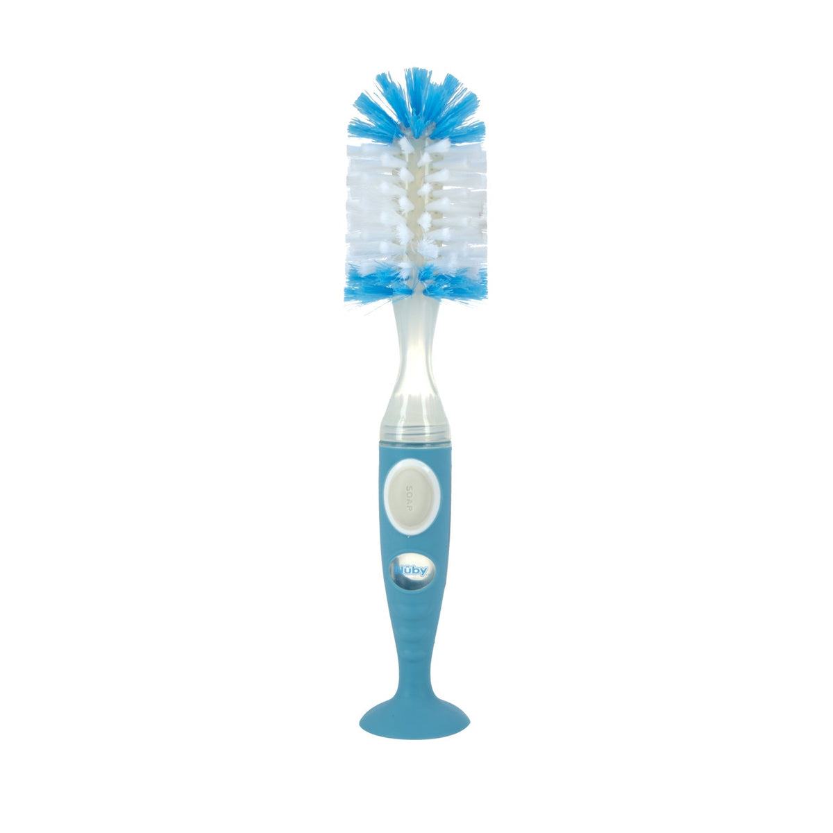 Easy Clean Soap Dispensing Brush with Suction Base